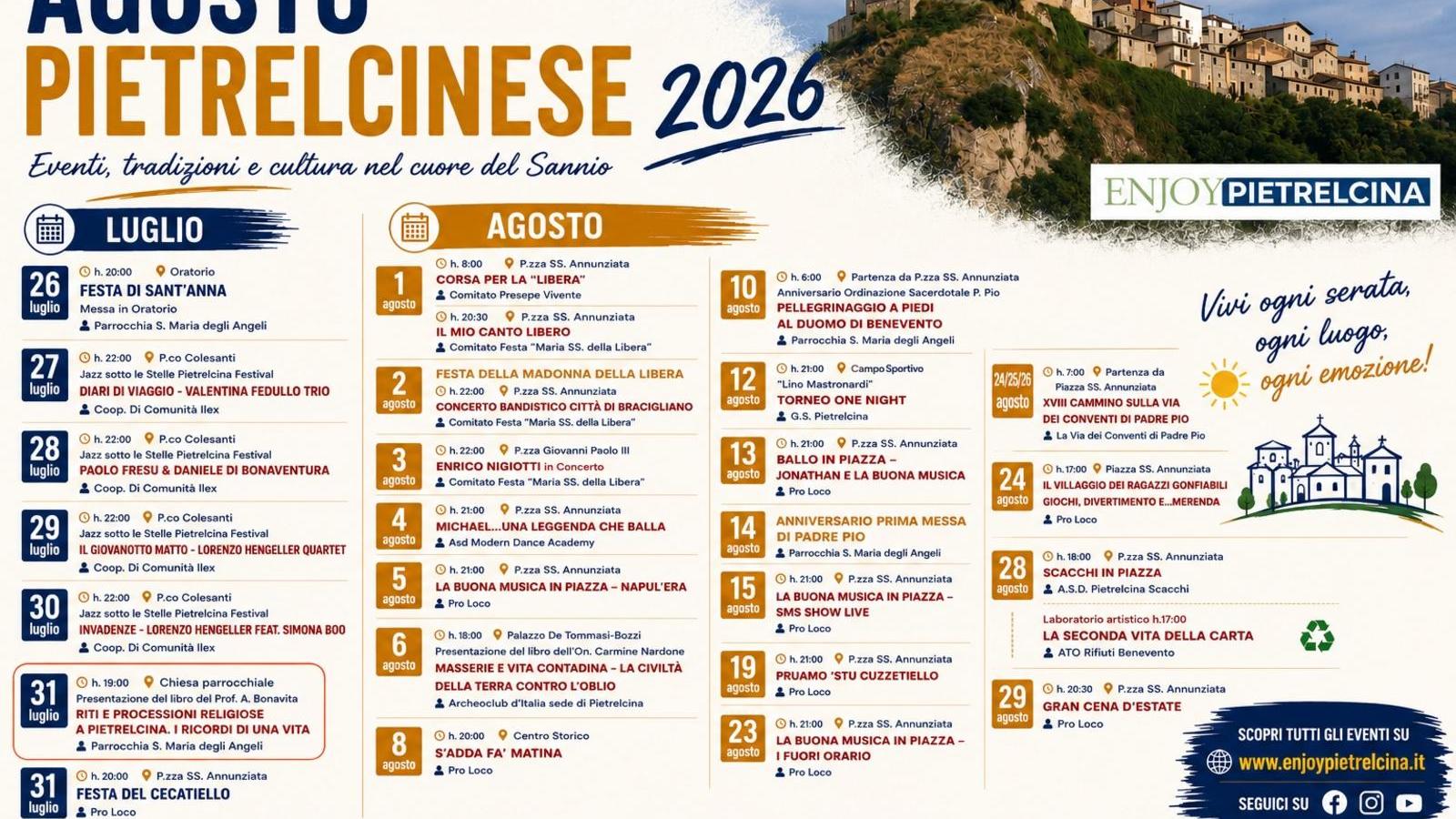 AGOSTO PIETRELCINESE 2026